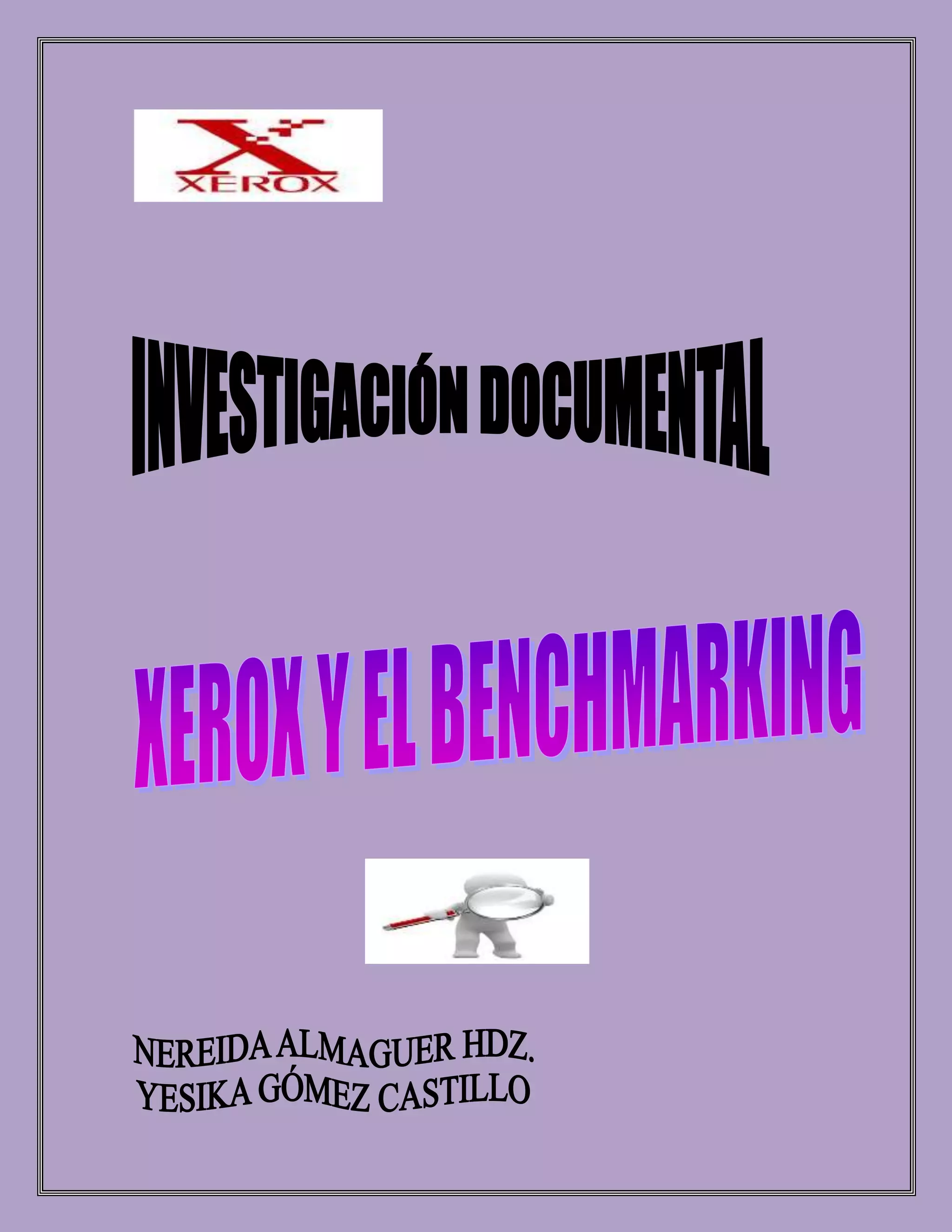 Investigación de xerox y el benchmarking PDF