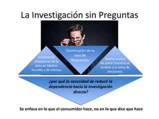 La Investigación sin Preguntas


                               Disminución de la
           Incremento
                  ...