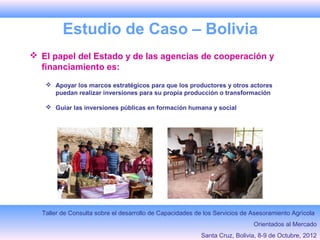 Fondo Fiduciario FAOInvestigación sobre Políticas para Promover Inversiones en Agricultura