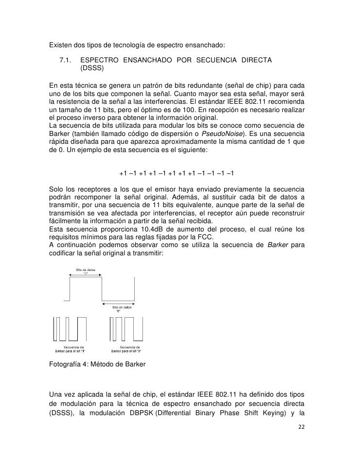Espectro ensanchado por secuencia directa Espectro ensanchado por secuencia directa