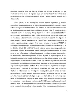 El crimen organizado y los delitos contra la tranquilidad pública | PDF