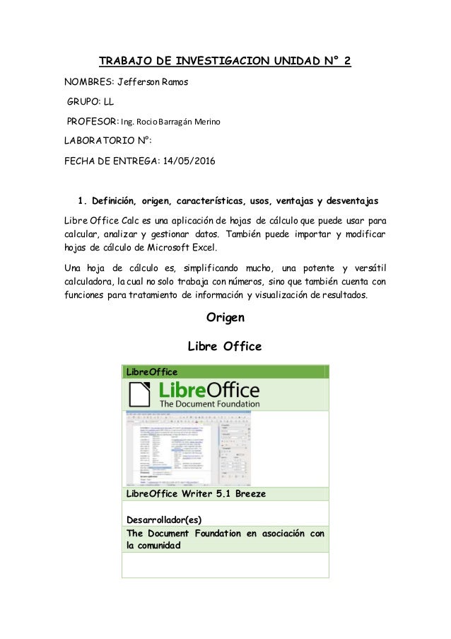 Investigacion2 Hoja De Calculo