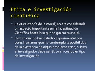 Investigacion cientifica