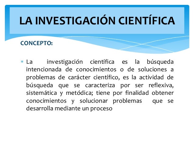 Investigacion cientifica