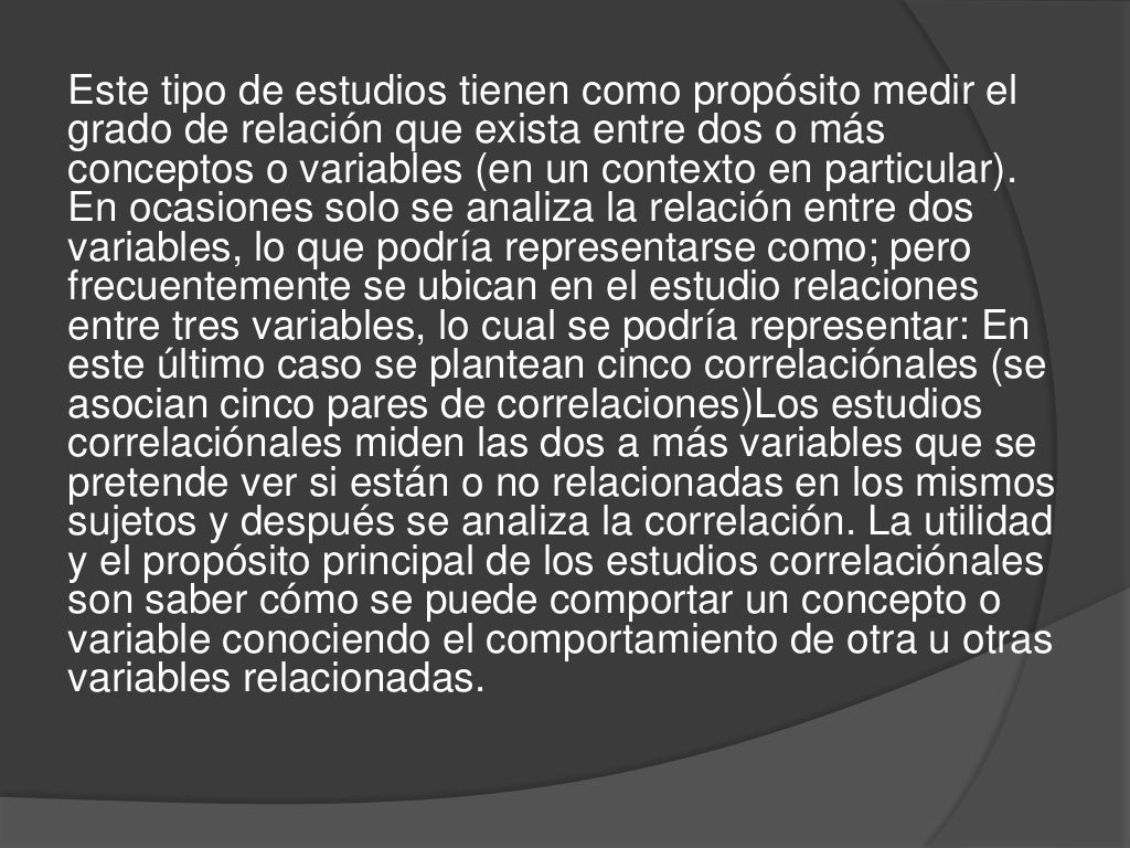 Investigacion correlacional y explicativa