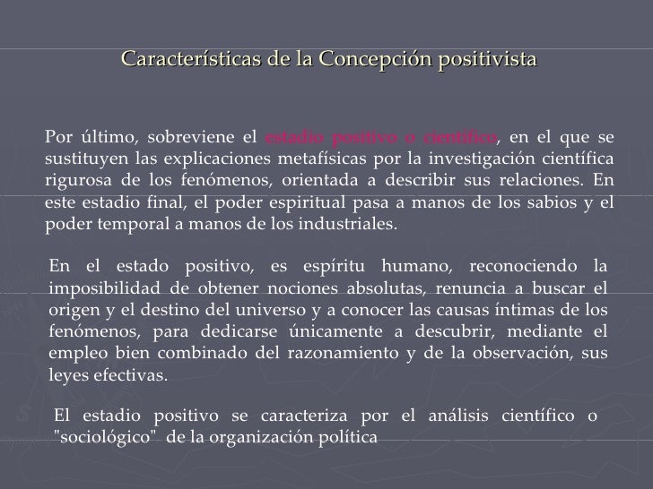ESCUELA DE BIOLOGIA Y QUIMICA EL POSITIVISMO POR DAVID CORDOVA
