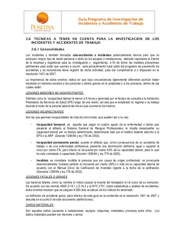 Investigacion de accidentes guia programa investigación de 