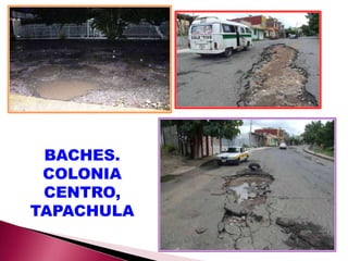 BACHES.
 COLONIA
 CENTRO,
TAPACHULA
 