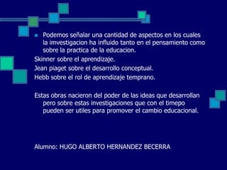 Investigacion educacional maestria | PPTX