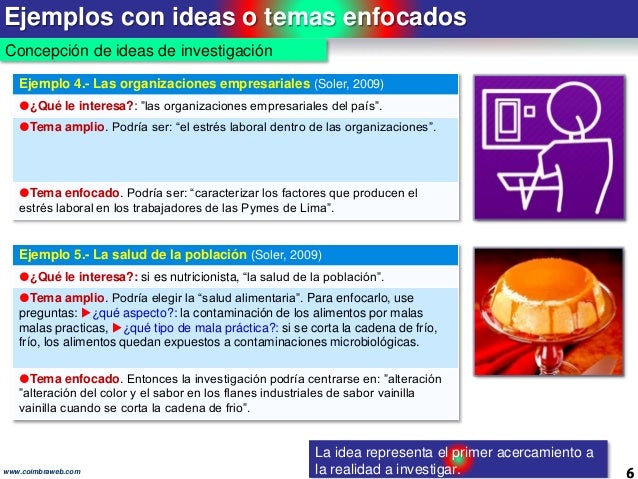 1.La idea. Paso 1 de la Investigacion