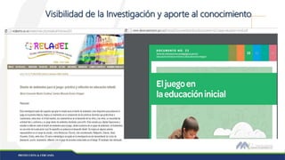 Visibilidad de la Investigación y aporte al conocimiento
 