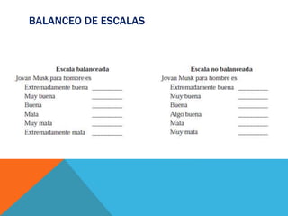 BALANCEO DE ESCALAS
 