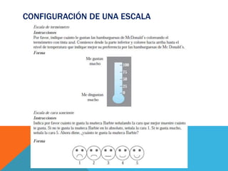 CONFIGURACIÓN DE UNA ESCALA
 