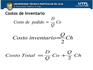Costos de Inventario 