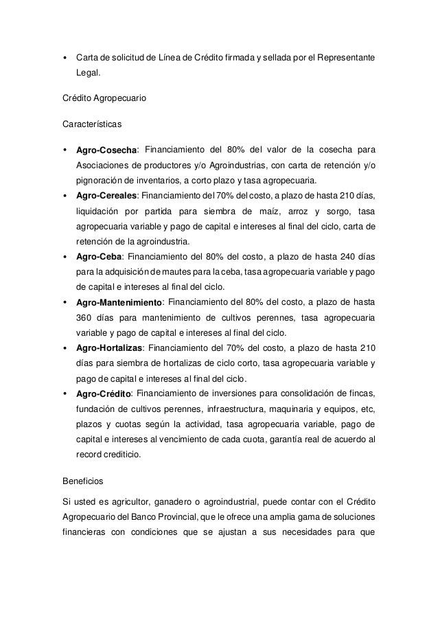 carta solicitud de credito banco de venezuela