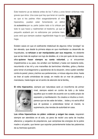 Investigacíon del TDAH