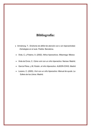 Investigacíon del TDAH