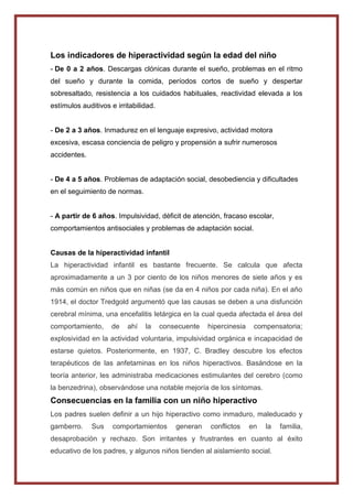 Investigacíon del TDAH