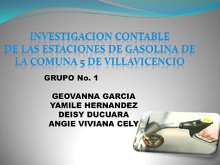 GRUPO No. 1

 GEOVANNA GARCIA
YAMILE HERNANDEZ
  DEISY DUCUARA
ANGIE VIVIANA CELY
 