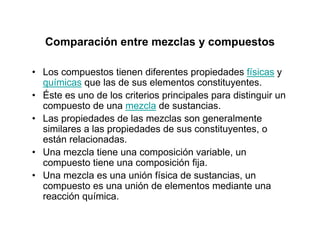 Investigacion sobre las MEZCLAS