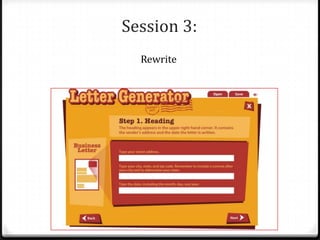 Session 3: Rewrite