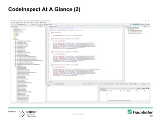 © Fraunhofer
Partner in
CodeInspect At A Glance (2)
 