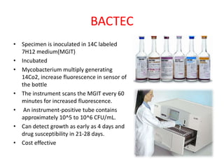 Investigations in Tuberculosis and advances | PPTX