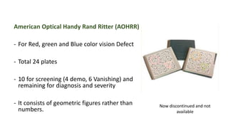 Handy Hand Ritter Vision Test Investigative Optometry | PPTX