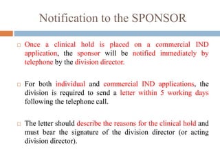Ind Letter Investigational New Drug Application | PPTX