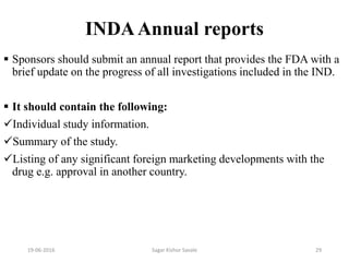 Investigational New drug application [INDA] | PPTX