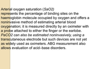 Sao2 Device INVESTIGATION IN RESPIRATORY SYSTEM | PPTX