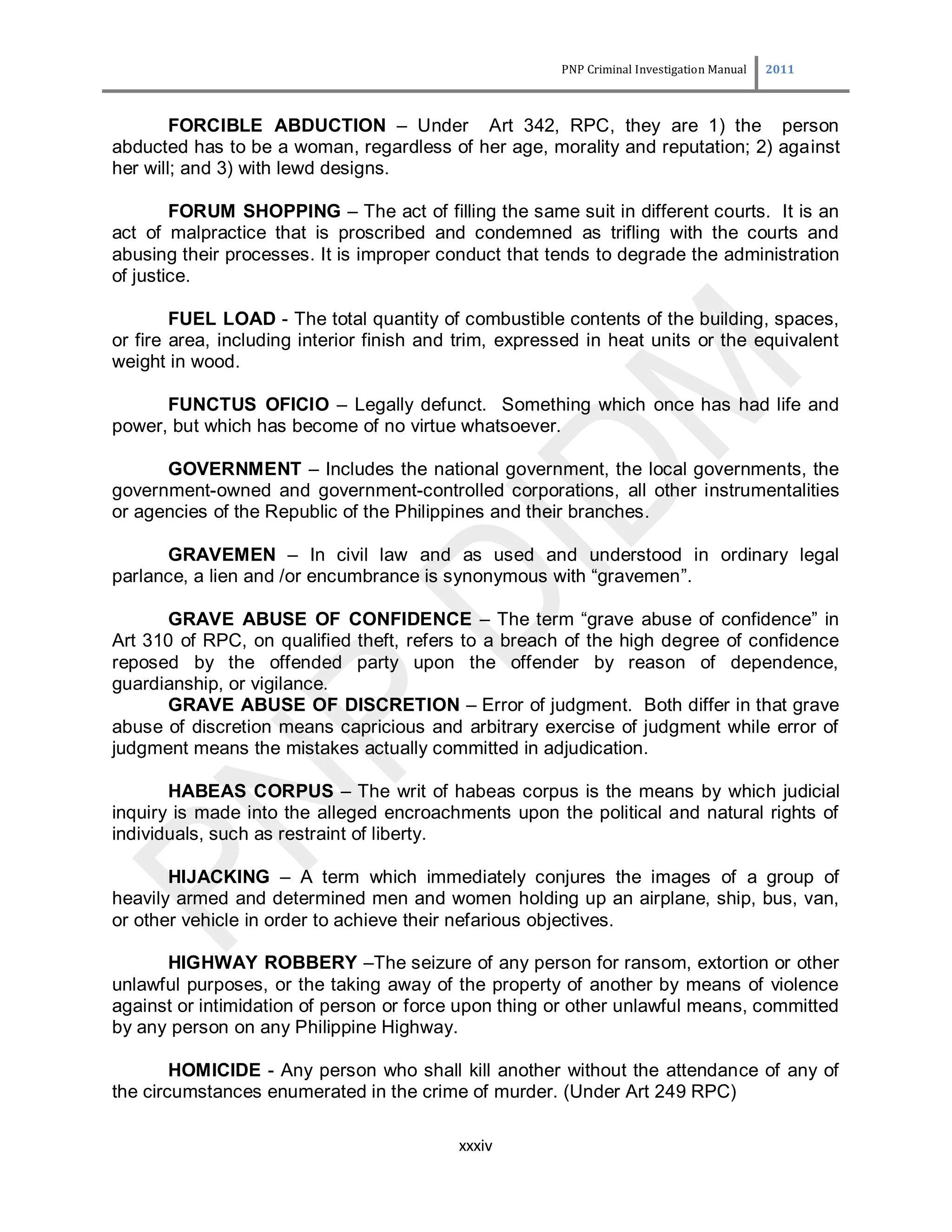 PNP --Criminal Investigation Manual 2021 | PDF