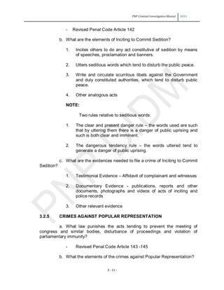 PNP --Criminal Investigation Manual 2021 | PDF