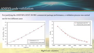 ANSYS code validation
For justifying the ANSYSFLUENT 2019R1 commercial package performance, a validation process was carri...