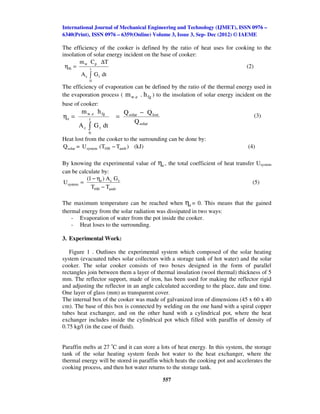 Investigation of solar cooker with pcm heat storage | PDF