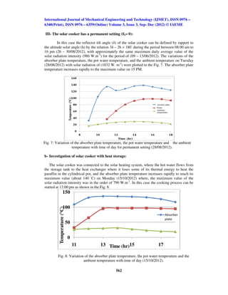 Investigation of solar cooker with pcm heat storage | PDF