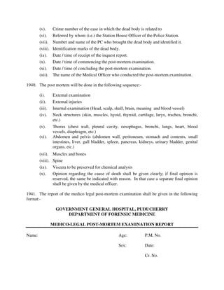 Investigation of unnatural deaths | PDF