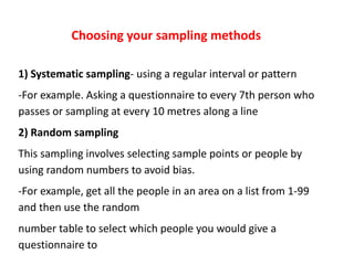 IGCSE Geography Paper 4 Investigation Presentation | PPTX
