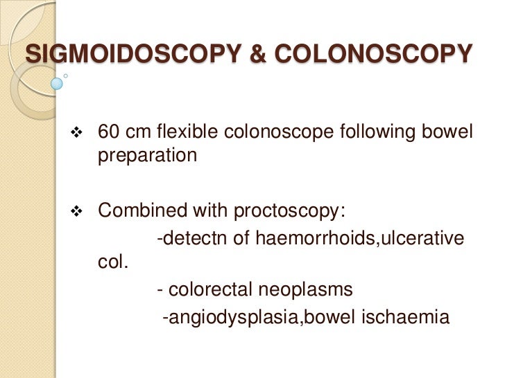 Investigations in lower gastrointestinal bleed