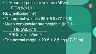 Investigations and Tests for Anaemia | PPTX