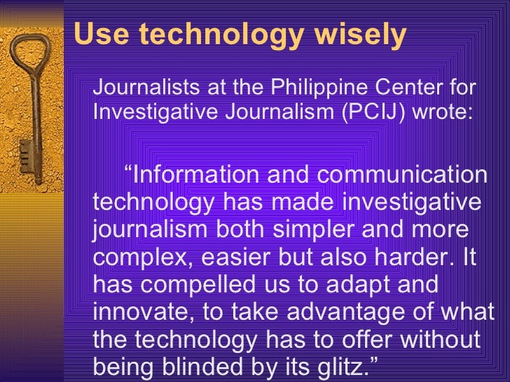 Investigative journalism