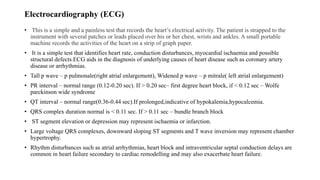 Investigative procedures in cardiac diseases. | PPTX