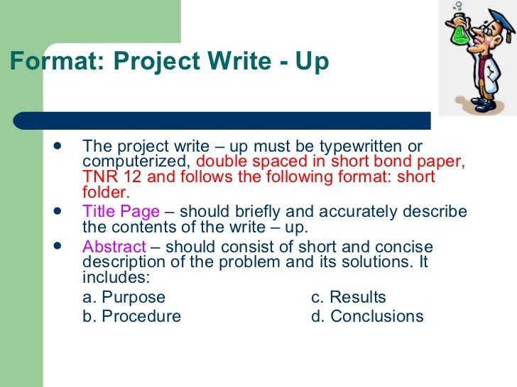 Apa style investigatory project