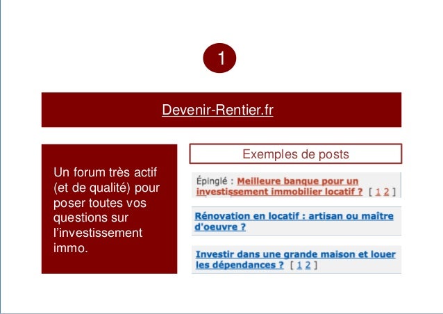 investir immobilier forum