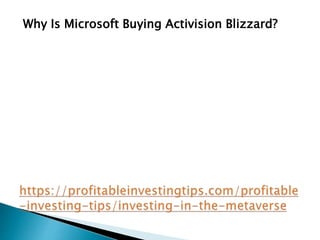 Why Is Microsoft Buying Activision Blizzard?
 