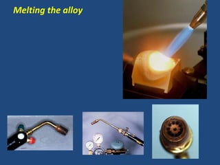 Melting the alloy
 