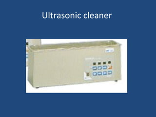 Ultrasonic cleaner
 