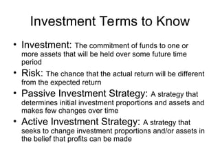 InvestingBasics focussed on Beginners with little or no knowledge.ppt