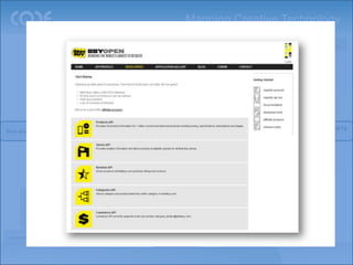 Mapping Creative Technology
                                                                                Revenue                                         (Hyper-)           Digital @
                                                                                                                                                                    Gaming
                                                                                                                              Localization          Retail


                                                      Marketing                                                      Social            Mobile
                                                     Automation

                                                                                                                                  Digital
                                                                                                             Web
                                                                                                                                  Video
                                        Ad Builder       Analytics              Optimization

                                                                                                                                                       Augmented
                                                                                                                                             iAD
                                                                                                                                                         Reality
                                                                                                           Digital
                                                                               (e)CRM
                                                                                                           Display
                                                                                                                                                         New ways of Engaging
New ways of Working                                                            Content
                                                                                Mngt
                                                                                                           Search                                           the ‘Audience’

                            Data
                        visualisation
                                                             Media Mngt                  Cloud

                          Business
                        Intelligence                         Distribution             API/open
                                                              Networks               architecture


         Enterprise
           Social
         Networking                                                                        Rich Internet
                                                      Ad Serving            Email           Technology
                                                                                                               html5
           Client
          Extranet                                                                         Marketing Content Management &
                                                                                               Chrome
                                                                     iOS            Android
         Workflow                                                                          Distribution tools – release value of
                                                                                                 OS


 Asset Mngt
                 Knowledge                                                               content; deploy across multiple screens
                   Mngt                                                              Cost
 