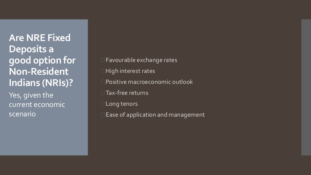 Investing in NRE Fixed Deposits 2014